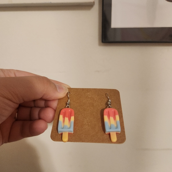 Colorful Popsicle Earrings - Picture 2 of 4